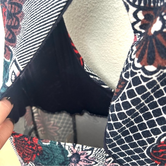 Maeve Anthropologie Fairchild Midi Dress Retro Feminine Pin-up Floral Size Small - Picture 14 of 16